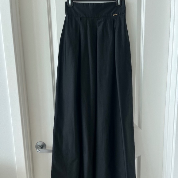 BSB Collection Black High-Waist Maxi Skirt with Pockets – Size Eu 38 - Picture 1 of 10